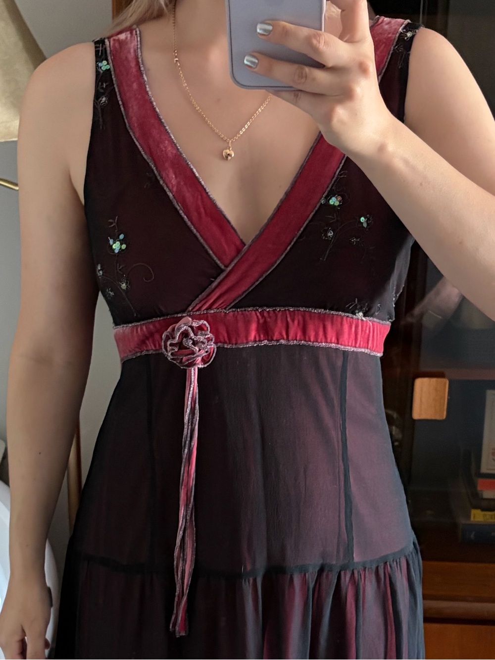 Vintage 90’s Johnathan Martin Whimsigoth Silk Dress